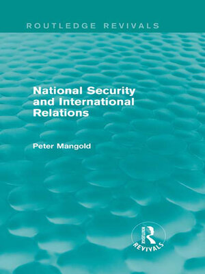 cover image of National Security and International Relations (Routledge Revivals)